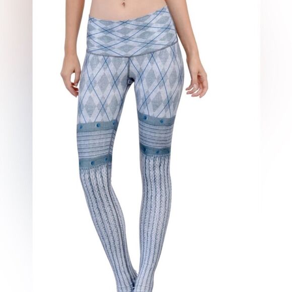 Niyama Sol Endless Legging Eleanor Roosevelt sweater print high rise legging M - Picture 1 of 7